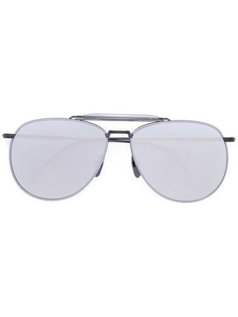 Thom Browne Eyewear mirrored aviator sunglasses