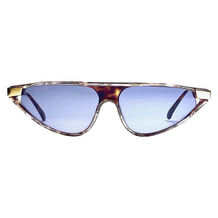 New Vintage Gianfranco Ferré GFF 36S Gold / Light Cat Eye 1990 Italy Sunglasses