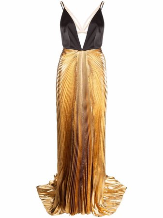 Gucci harness plissé gown - FARFETCH