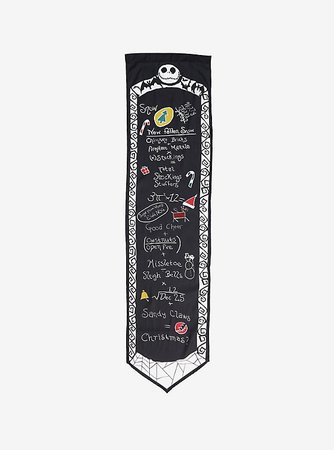 The Nightmare Before Christmas Scientific Formula Wall Scroll