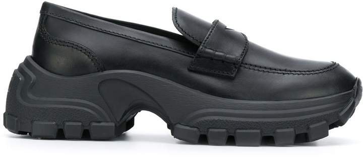 chunky sole penny loafers