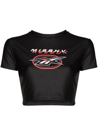 MISBHV X Reebok cropped T-shirt black 020RB050 - Farfetch