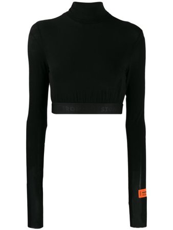 Black Heron Preston Cropped Sweater | Farfetch.com