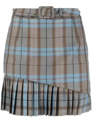 Andersson Bell Piccadilly Checked Mini Skirt - Farfetch