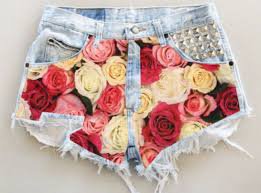 shorts jeans rose - Pinterest