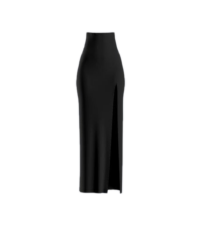black,  long skirts