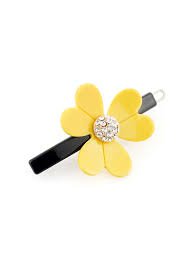 yellow flower clip