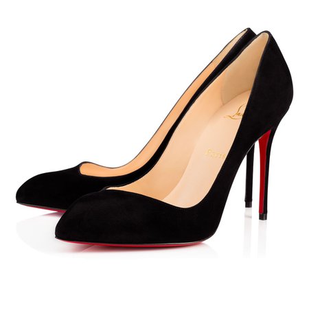 CORNEILLE VEAU VELOURS 100 Black Veau velours - Women Shoes - Christian Louboutin