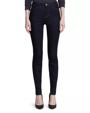 J Brand Maria High-Rise Skinny Jeans in Afterdark | Bloomingdale's