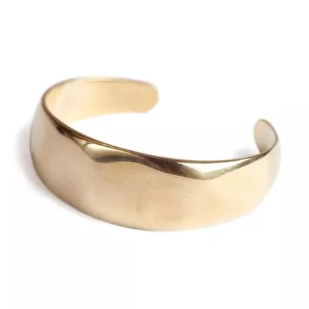 Soko Bahari Statement Cuff Bracelet Gold Plated Size: S/M | Google Shopping