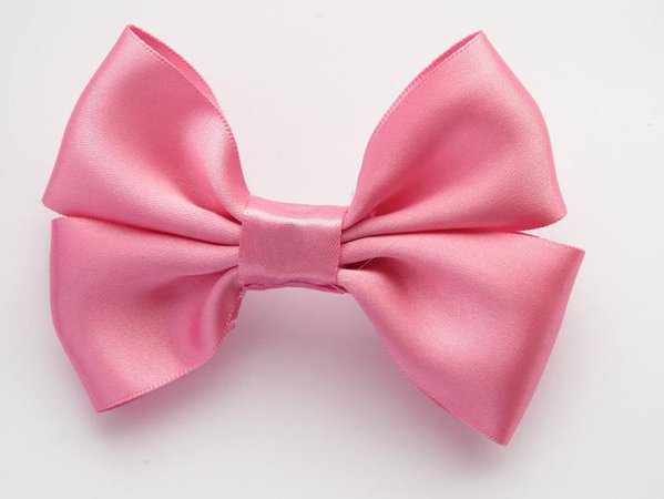 4 inch dark pink silk hair bow/4 inch hair bows/4 inch | Etsy