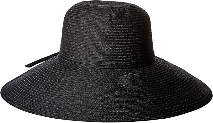 San Diego Hat Company Women's 5-inch Brim Sun Hat with Braid Self Tie, Black, One Size at Amazon Women’s Clothing store