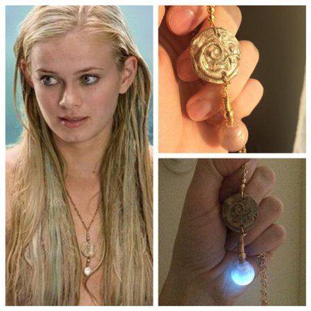 Aquamarine Movie necklace replica mermaid movie prop glow in | Etsy