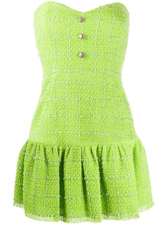 Brognano Strapless Tweed Mini Dress - Farfetch
