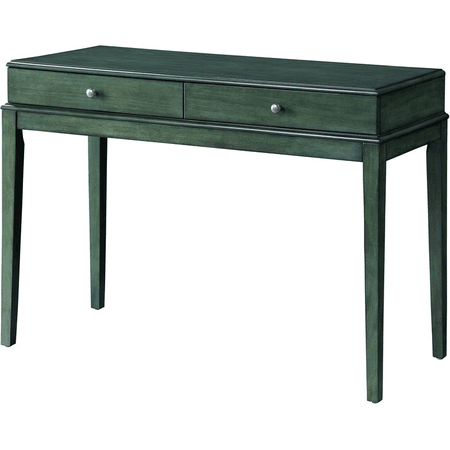 Green console table