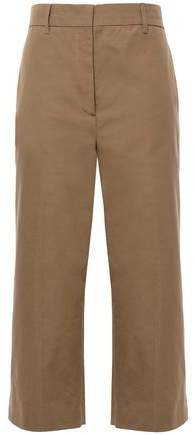 Cropped Cotton Wide-leg Pants