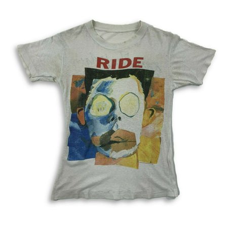 VTG 80's Ride Going Black Again White Tour T-Shirt | eBay
