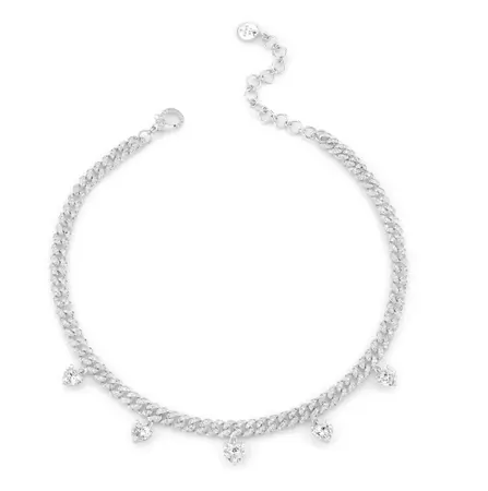 READY TO SHIP DIAMOND 5 HEART DROP MINI PAVE LINK NECKLACE – SHAY JEWELRY