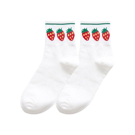 Fashion Pure Cotton Strawberry Lightning Star Love Patterned Funny Socks Japanese Calcetines Mujer-buy at a low prices on Joom e-commerce platform