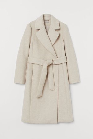 Wool-blend Coat - Natural white - Ladies | H&M US