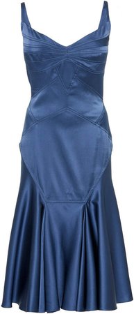 Zac Posen Silk-Satin Dress Size: 0
