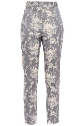 Printed wool-blend twill slim-leg pants | ZIMMERMANN | Sale up to 70% off | THE OUTNET