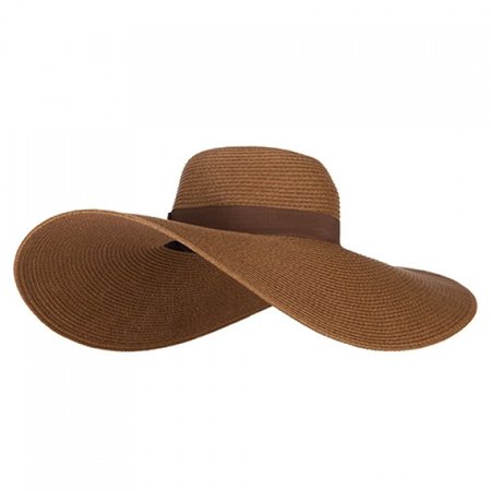 Dressy - Brown Ladies Ribbon Sun Hat | Coupon Free | e4Hats.com