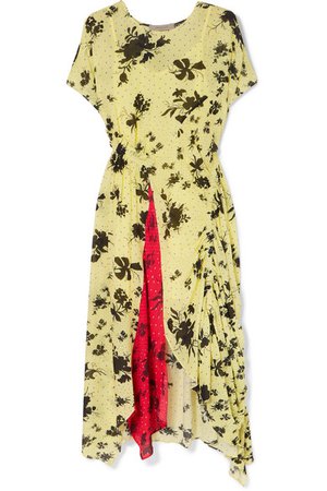 Preen Line | Asha floral-print georgette midi dress | NET-A-PORTER.COM