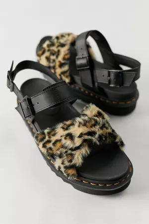 Dr. Martens Voss II Fluffy Sandal | Urban Outfitters