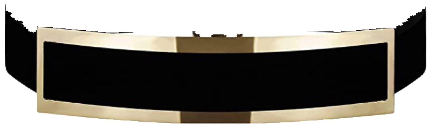 Amazon black and gold statement waist belt