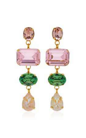 Alyssa Gold-Plated Crystal Earrings By Jennifer Behr | Moda Operandi