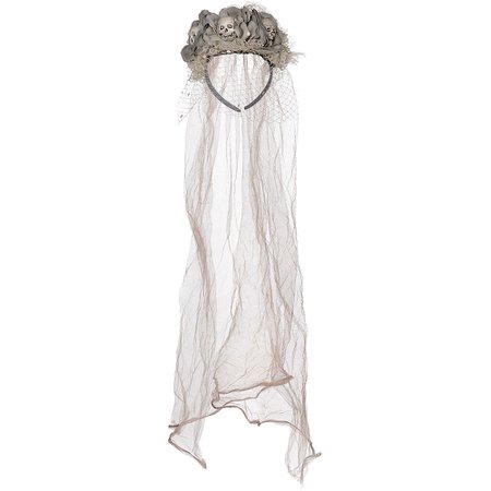 Ghost Bride Skull Veil Headband Couture | Party City