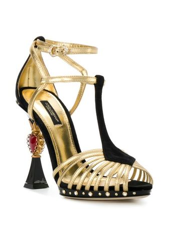 Dolce & Gabbana Bette Sculpted Heel Sandals - Farfetch