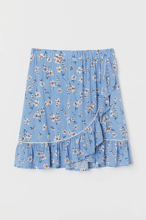 Ruffled Skirt - Blue