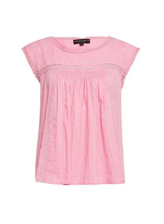 Pink Embroidered Top | Dorothy Perkins