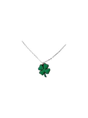 green Clover necklace