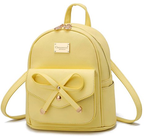 yellow mini backpack