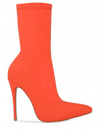 bright orange heel