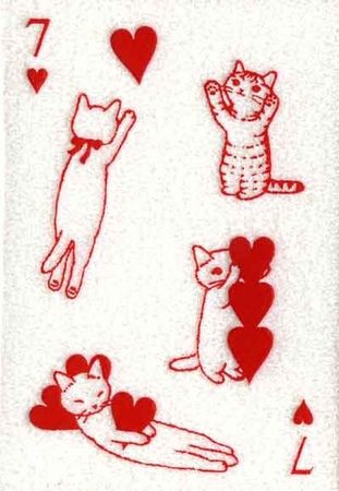 cat playing card