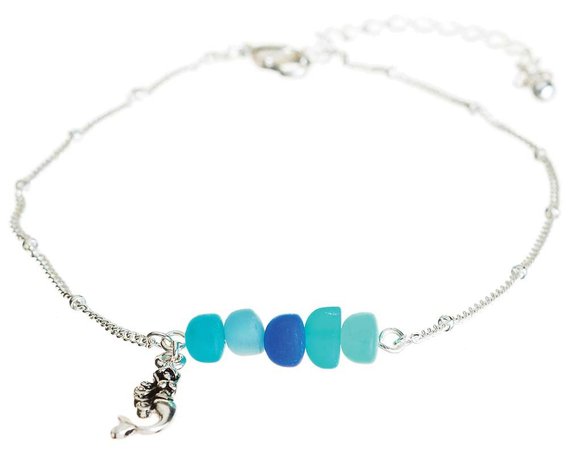 Silver Mermaid Anklet Wholesale A15M