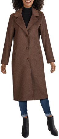 Wool Blend Long Coat