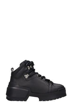 Pierre Hardy Hardy Trapper Combat Boots In Black Leather