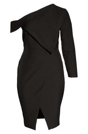 Folded Detail One Shoulder Cocktail Dress | Nordstrom