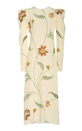 Splashing Flowers Printed Silk Dress by Johanna Ortiz | Moda Operandi
