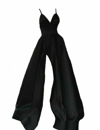 long black slit prom dress