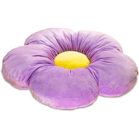 Butterfly Craze Large Flower Floor Pillow Seating Cushion - 35" Purple - Walmart.com