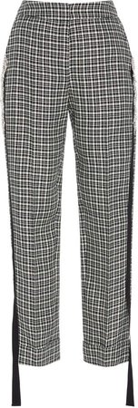 Hellessy Musgrave Embellished Plaid Pants Size: 0