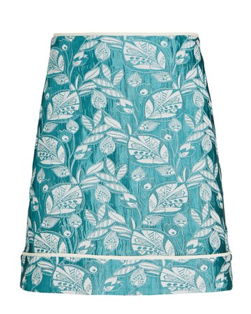 ALEXIS Kingstan Floral Jacquard Mini Skirt | INTERMIX®