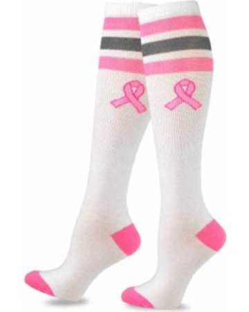breast cancer socks