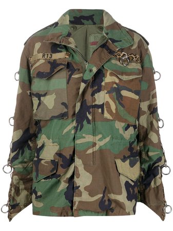 R13 Camouflage Print Jacket - Farfetch
